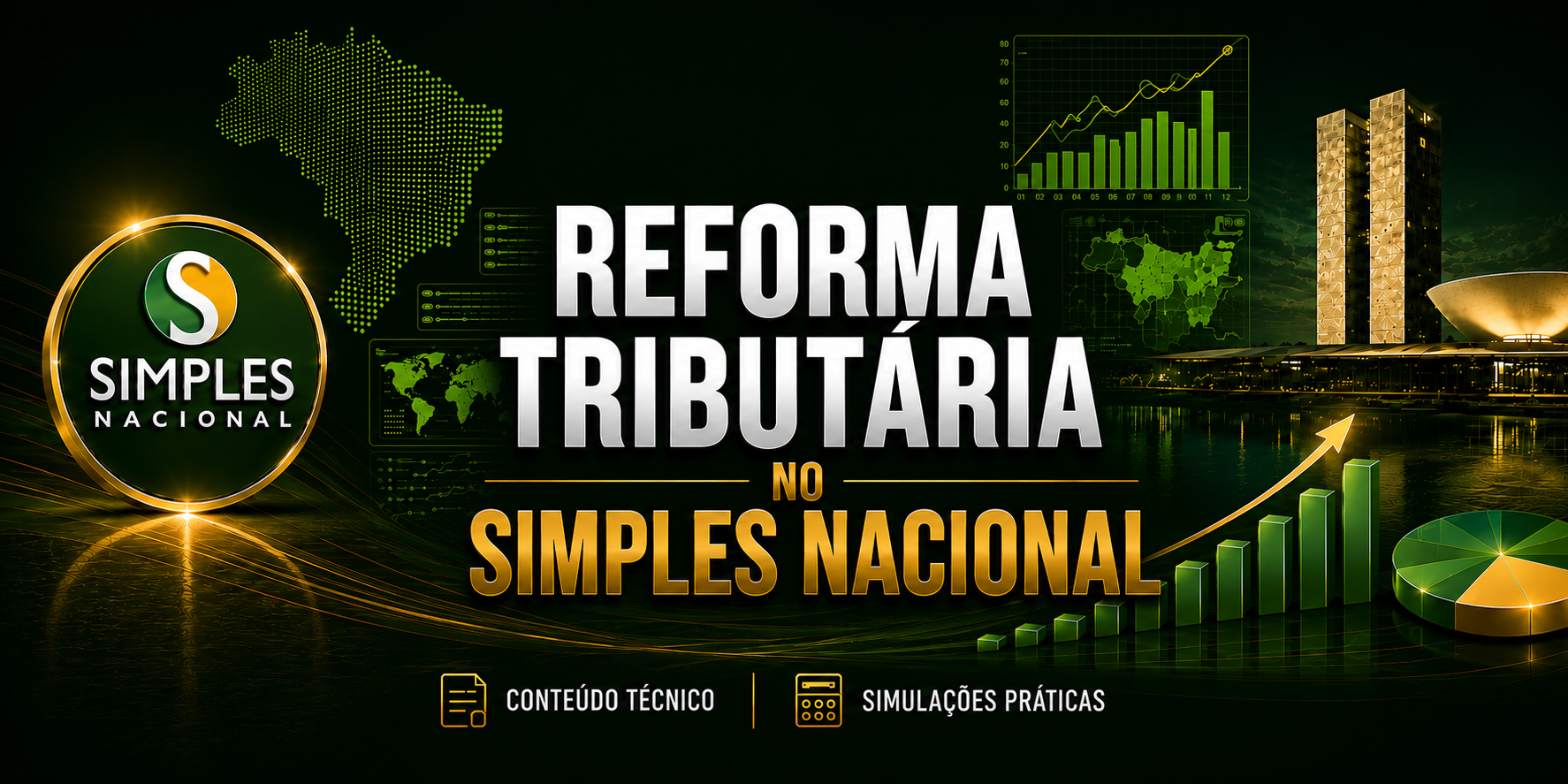 Arte da campanha Reforma Tributária no Simples Nacional